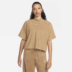 Nike Modern Allover Jacquard Boxy Top
